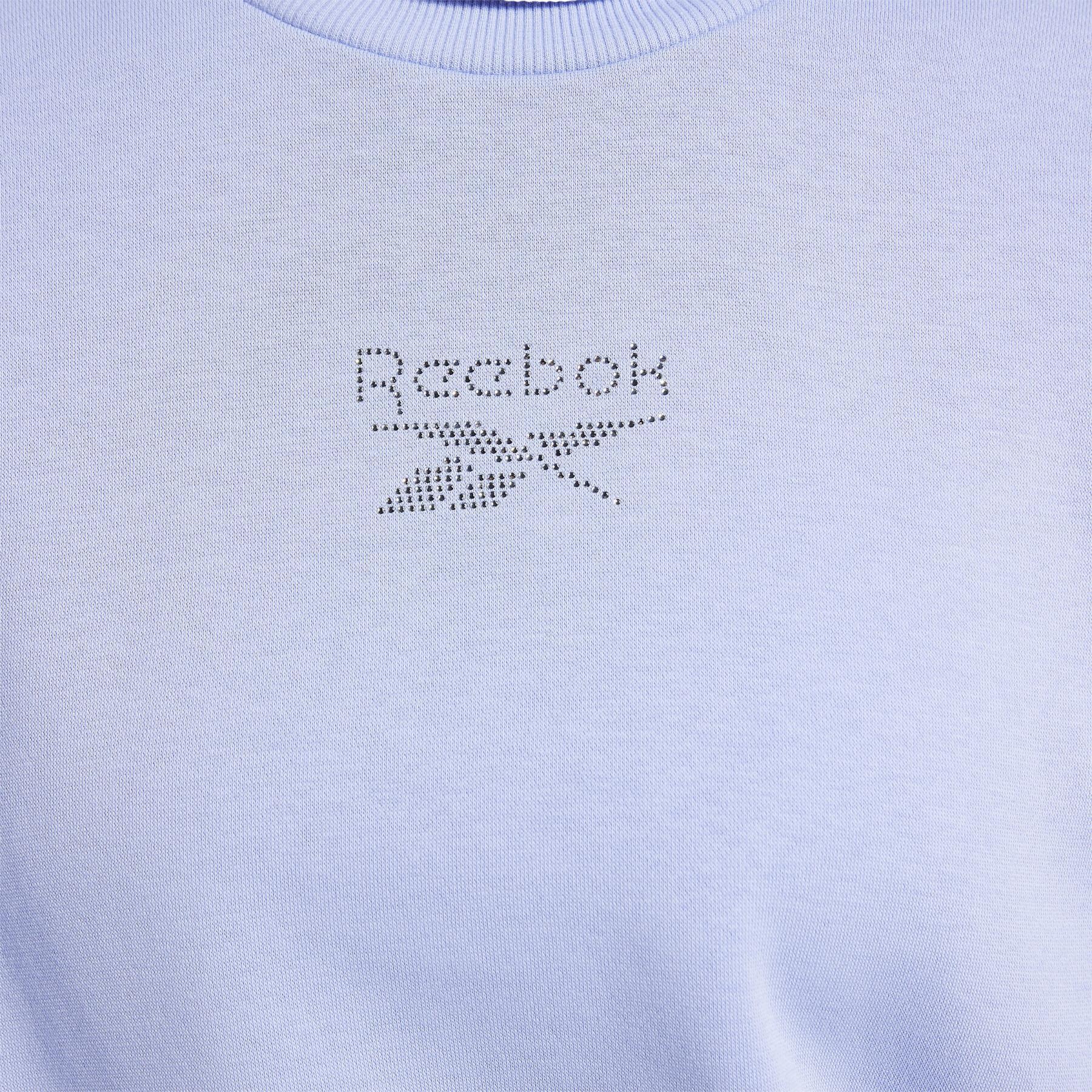 Sweatshirt med rund halsringning för kvinnor Reebok Classics Sparkle