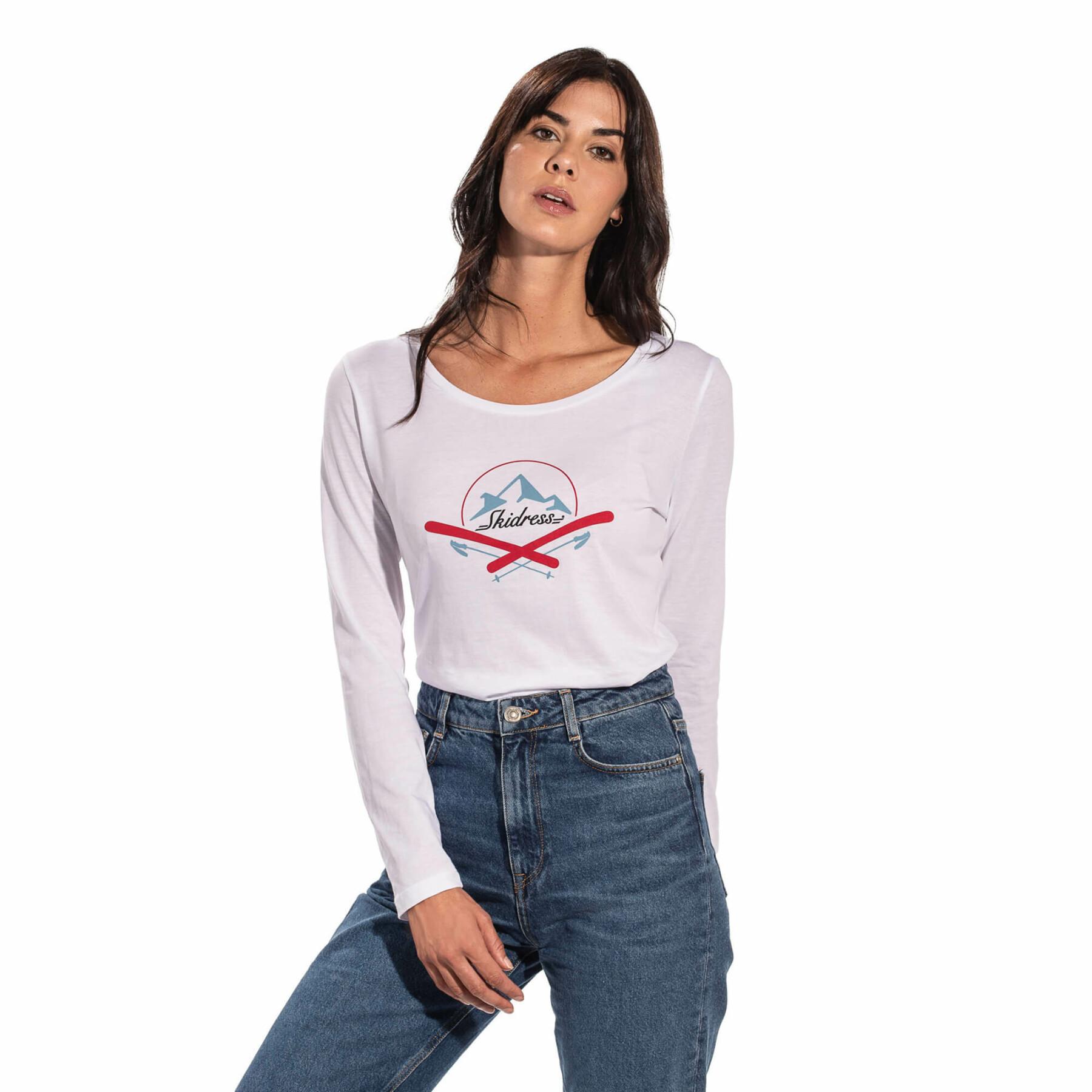 Långärmad T-shirt för kvinnor Skidress