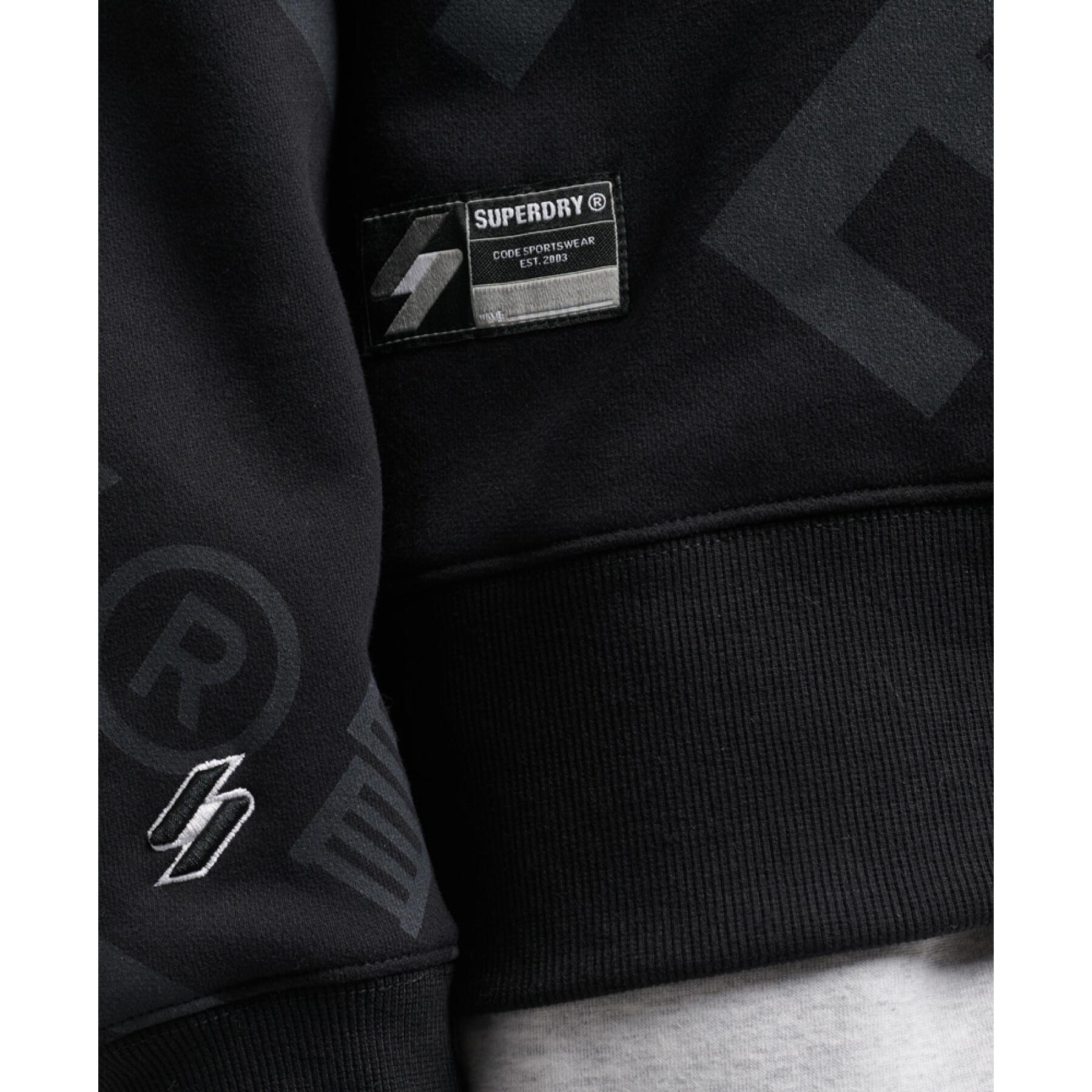 Sweatshirt med tryck och rund halsringning Superdry Core Logo
