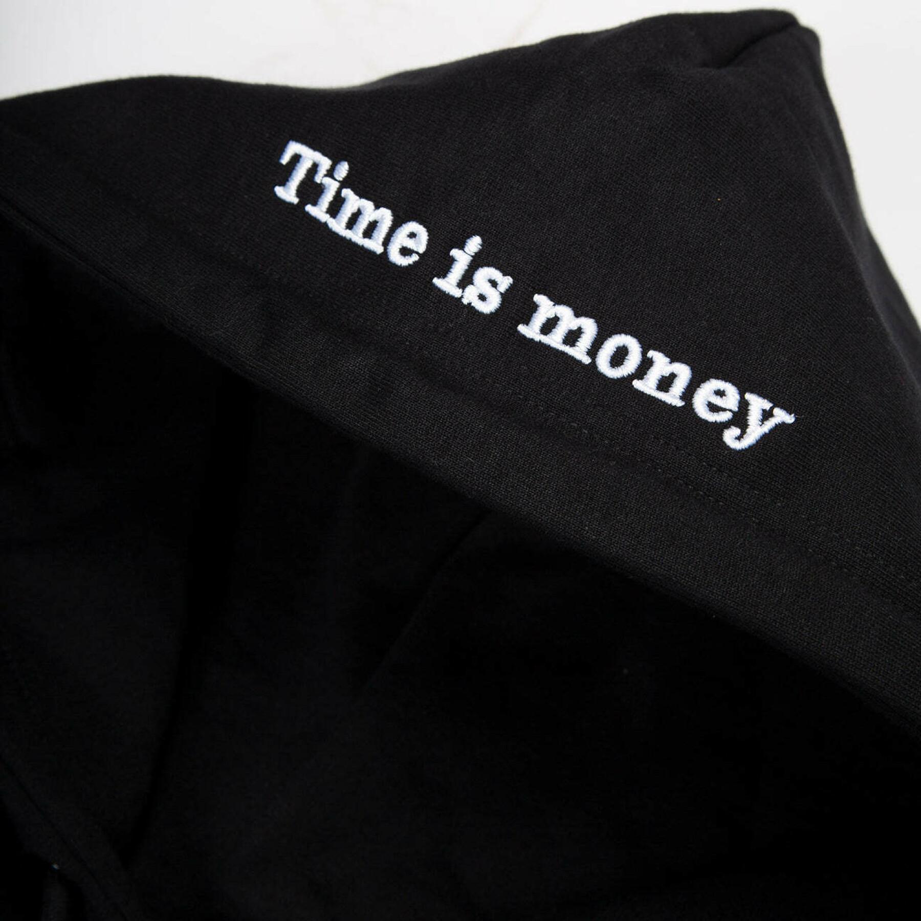Sweatshirt med huva Tealer Time is Money