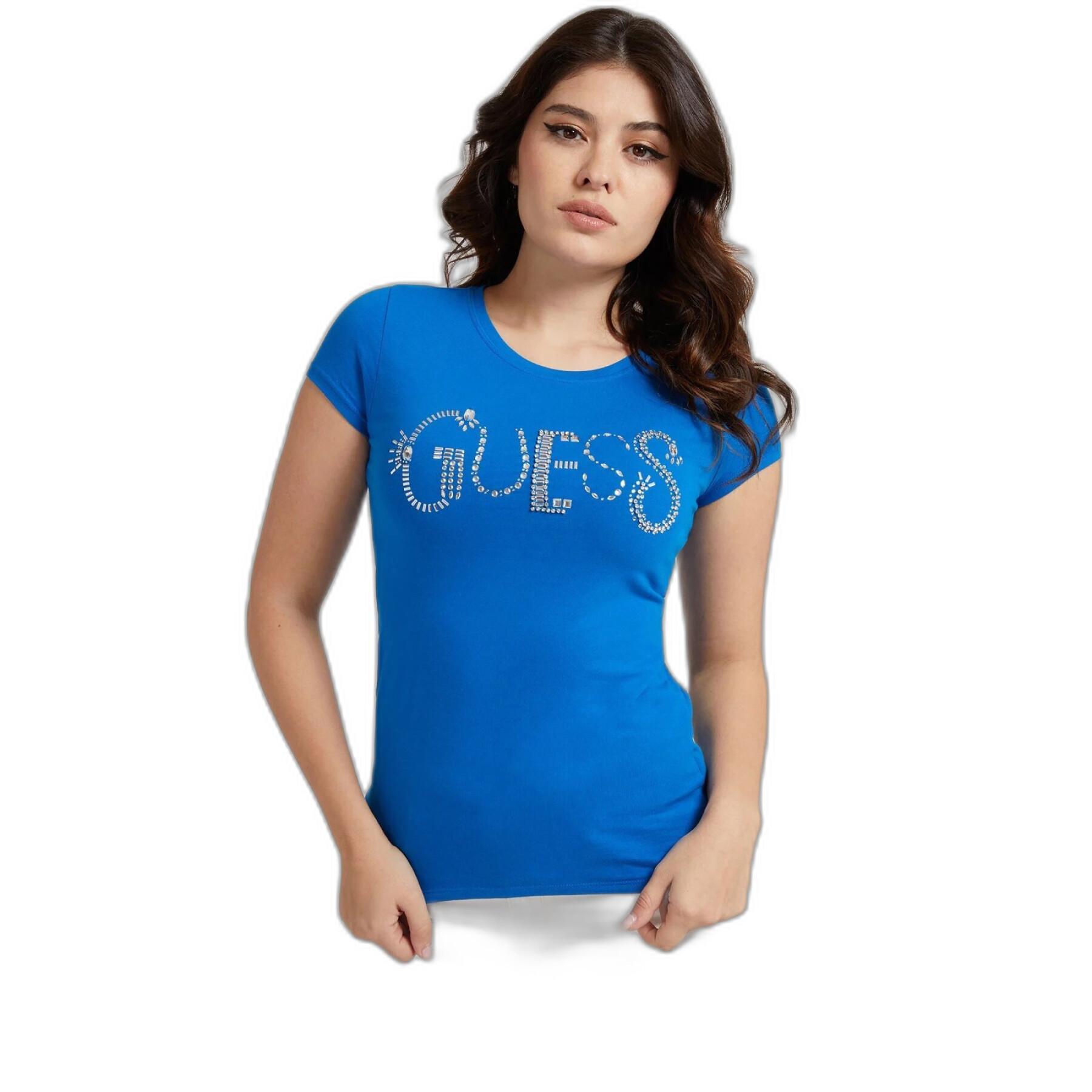 Kortärmad T-shirt för kvinnor Guess Jewel R3