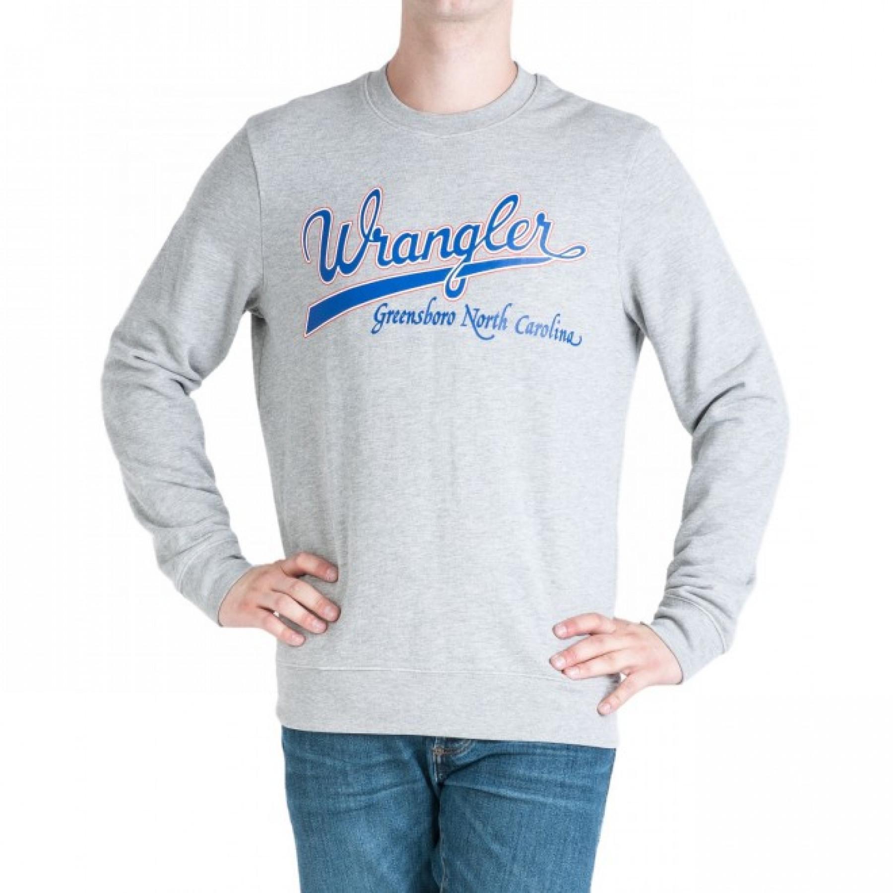 Sweatshirt med huva Wrangler Logo