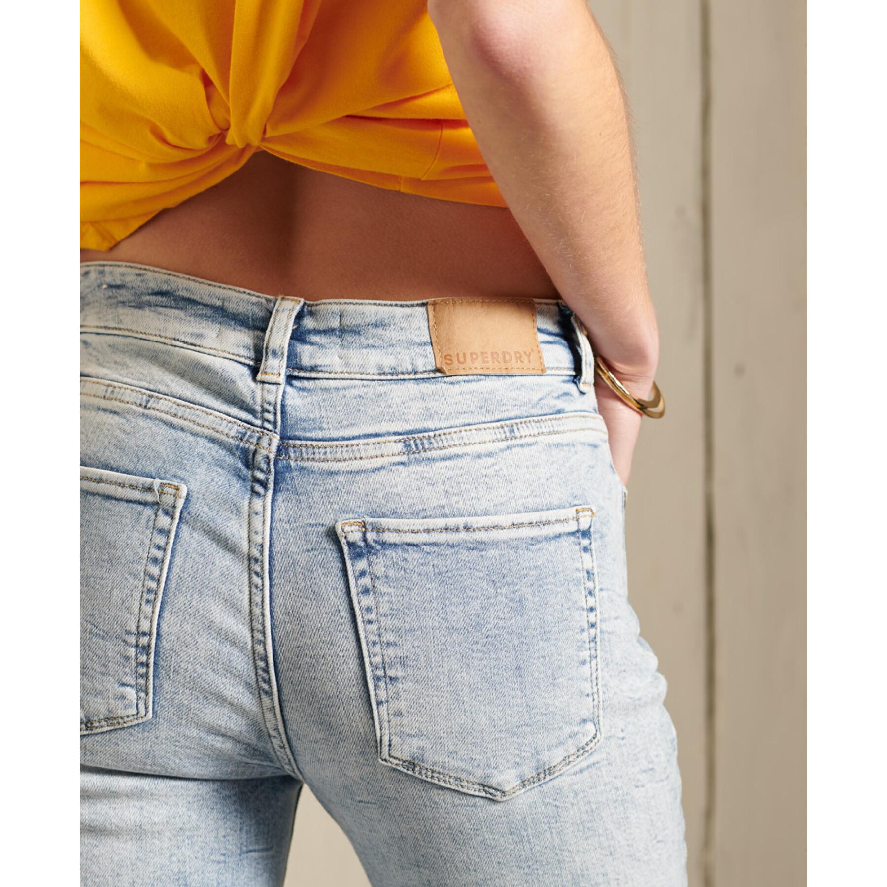 Skinny jeans med midjeresår för kvinnor Superdry