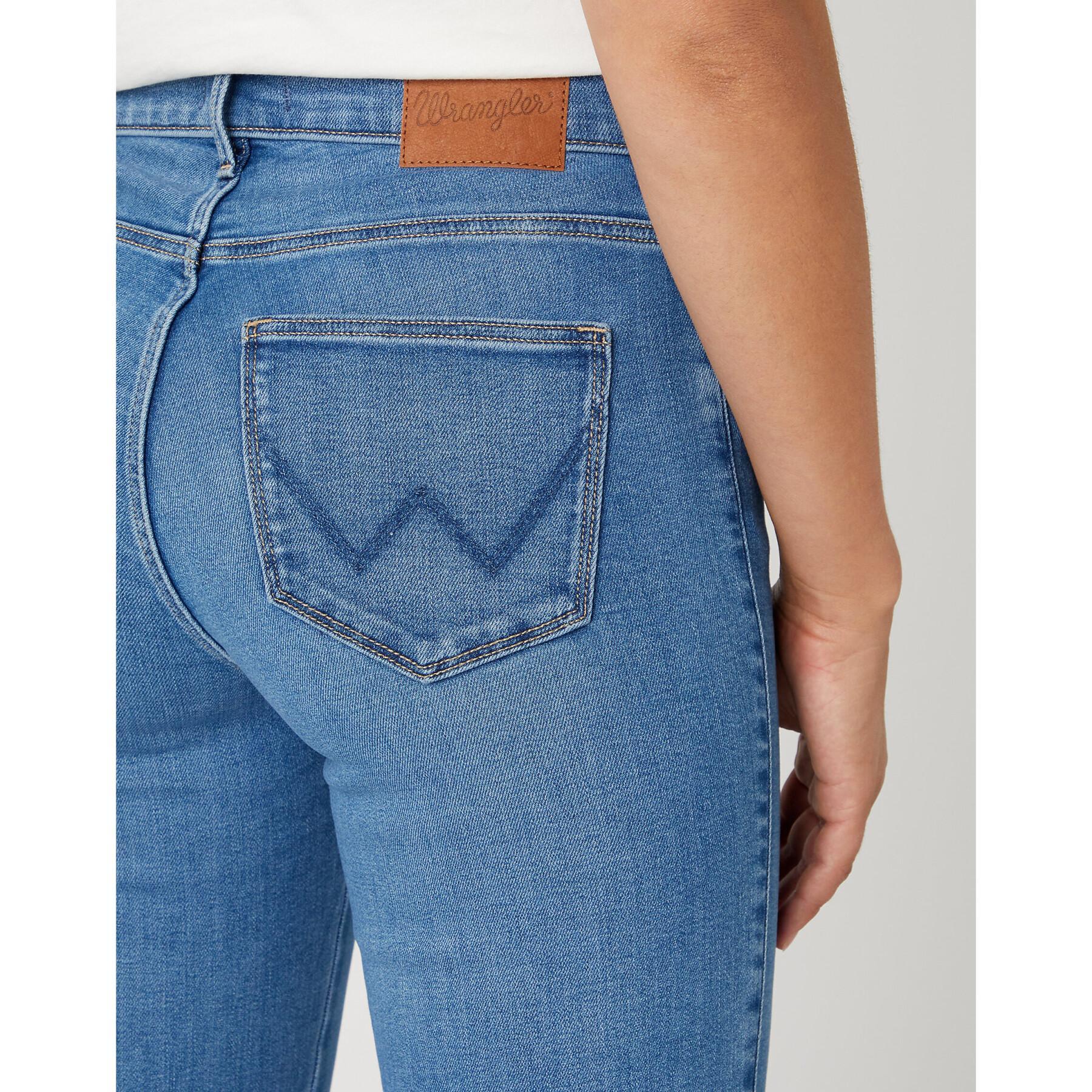 Jeans för kvinnor Wrangler Straight