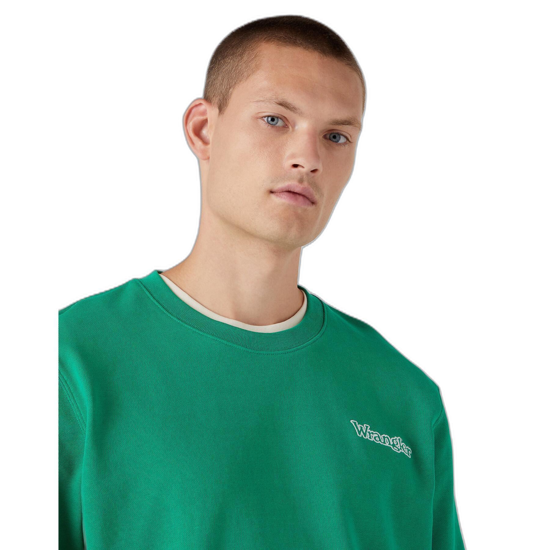 Sweatshirt med rund halsringning Wrangler Graphic