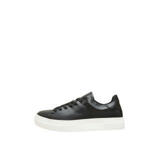 Skor Selected David chunky leather trainer