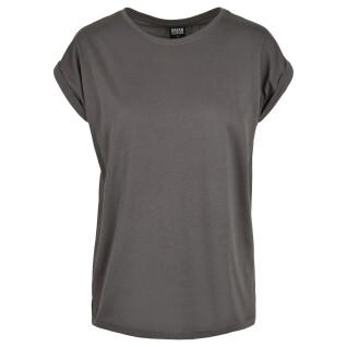 T-shirt för kvinnor Urban Classics extended shoulder-grandes tailles