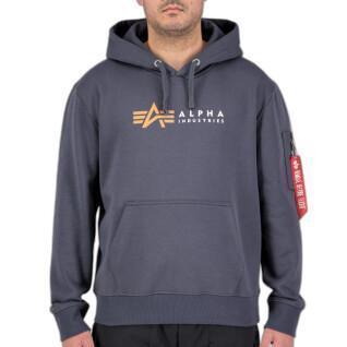 Sweatshirt med huva Alpha Industries Label
