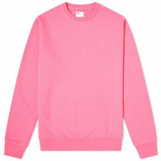 Sweatshirt med rund halsringning Colorful Standard Classic Organic bubblegum pink