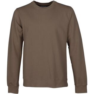 Sweatshirt med rund halsringning Colorful Standard Classic Organic cedar brown