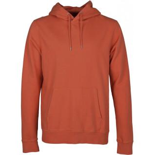 Sweatshirt med huva Colorful Standard Classic Organic dark amber