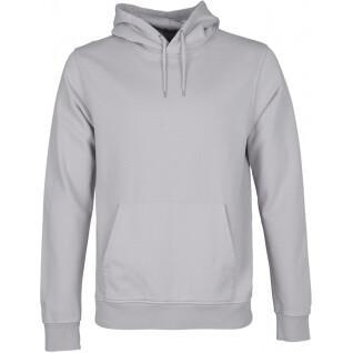 Sweatshirt med huva Colorful Standard Classic Organic limestone grey