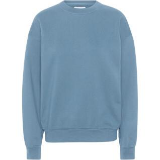 Sweatshirt med rund halsringning Colorful Standard Organic oversized stone blue