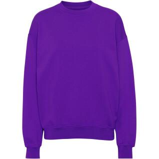 Sweatshirt med rund halsringning Colorful Standard Organic oversized ultra violet