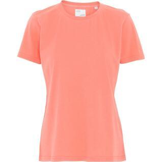 T-shirt för kvinnor Colorful Standard Light Organic bright coral
