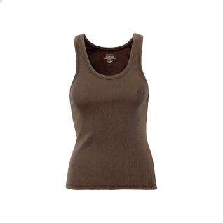 Ribbad linne för kvinnor Colorful Standard Organic cedar brown