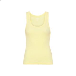 Ribbad linne för kvinnor Colorful Standard Organic soft yellow