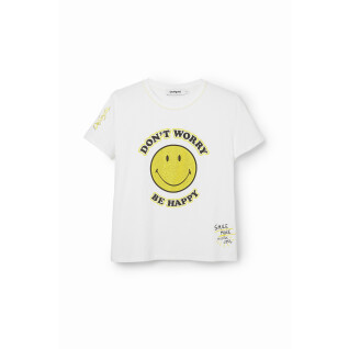 T-shirt för kvinnor Desigual More Smiley