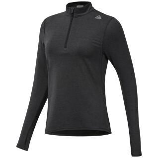 Sweatshirt med 1/4 dragkedja för kvinnor Reebok Running Essentials