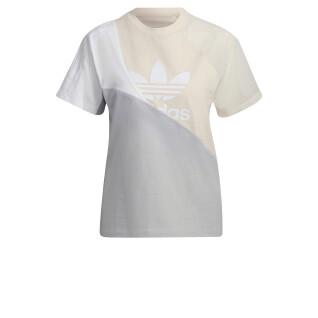 Kortärmad T-shirt för kvinnor adidas Originals Adicolor Split Trefoil