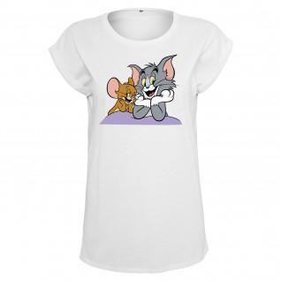 T-shirt för kvinnor Urban Classics femme tom & jerry