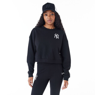 Crop sweatshirt för kvinnor New York Yankees MLB