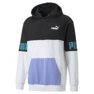 Sweatshirt med huva Puma Power Colorblock TR