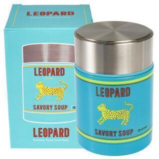 Förvaringslåda för livsmedel i rostfritt stål Rex London Leopard