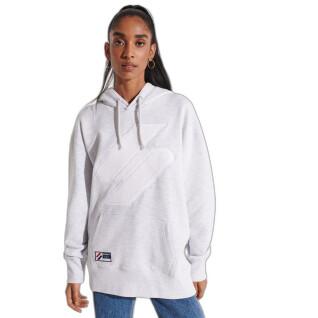 Oversized sweatshirt med huva för kvinnor Superdry Code