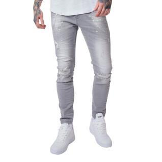 Slitna och repiga skinny jeans med effekt Project X Paris