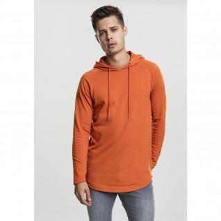 Sweatshirt med huva urban classic lång formad frotté