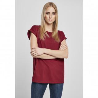 T-shirt för kvinnor Urban Classics organic extended shoulder (grandes tailles)
