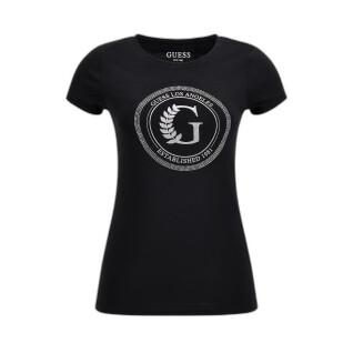 Kortärmad T-shirt för kvinnor Guess Crest R3