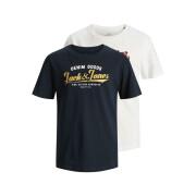 Förpackning med 2 t-shirts för barn Jack & Jones logo