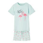 Pyjamas för flickor Name it Nightset flamingo