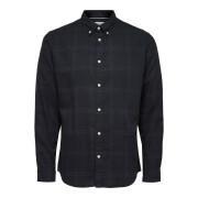 Skjorta Selected flannel manches longues slim