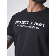 Broderad t-shirt, rutig kavajslag Project X Paris