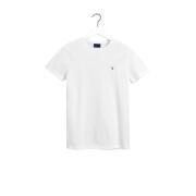 T-shirt i bomullspiké Gant Fit