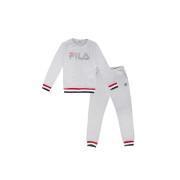 Pyjamas i enfärgad bomull för barn Fila