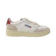 Tränare Autry Medalist LS29 Leather/Suede White/Red