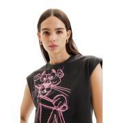 T-shirt för kvinnor Desigual Pink Panther