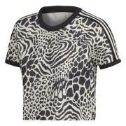 Crop T-shirt för kvinnor adidas Leopard