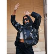 Avklippt jacka med vinyleffekt för kvinnor Project X Paris