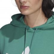 Sweatshirt med huva för kvinnor adidas originals Adicolor