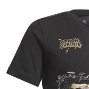 T-shirt för barn adidas Marvel Black Panther Graphics