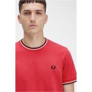 T-shirt med dubbel pipning Fred Perry
