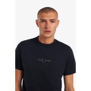 T-shirt med broderier Fred Perry