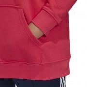Sweatshirt med huva för kvinnor adidas Originals Trefoil-grandes tailles