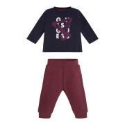 Långärmad t-shirt + joggingoverall för babypojke Guess