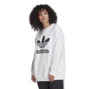 Sweatshirt i stor storlek kvinna adidas Originals Trefoil
